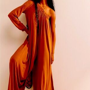 Free People Red Jumper Sunday Stroll